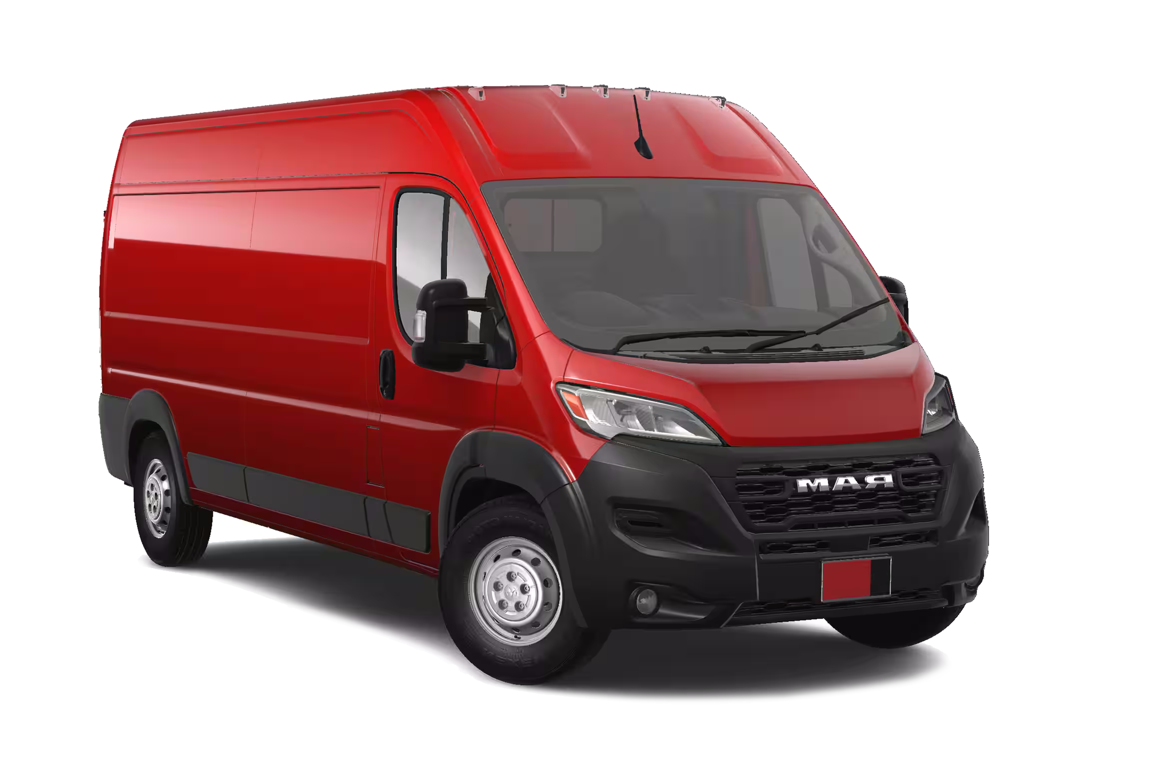 Red commercial delivery van representing comprehensive business vehicle insurance coverage